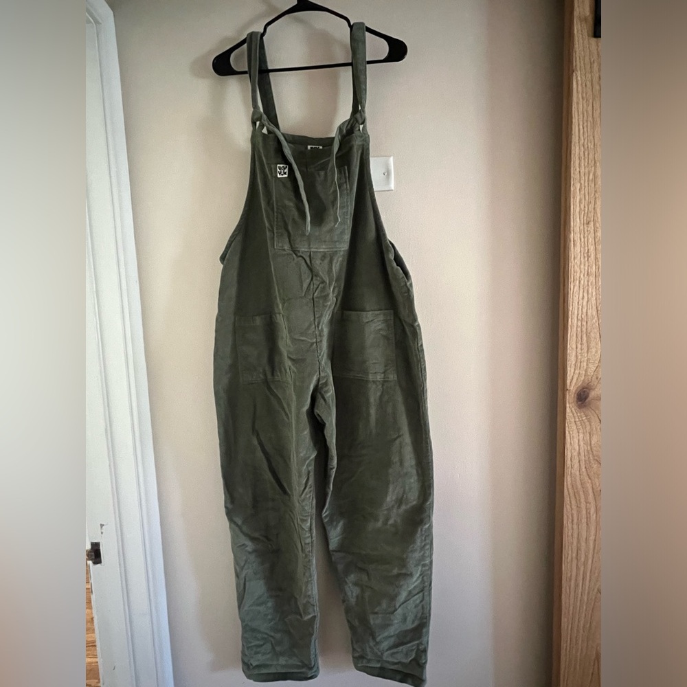 Lucy&Yak Green Corduroy Overalls